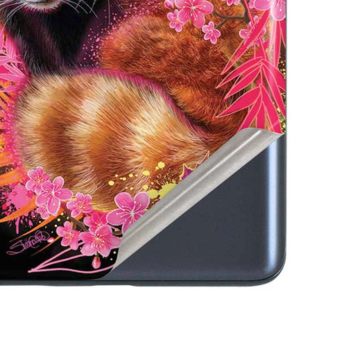 Red Panda with Flowers by Sheena Pike Galaxy S20 Fan Edition Skin